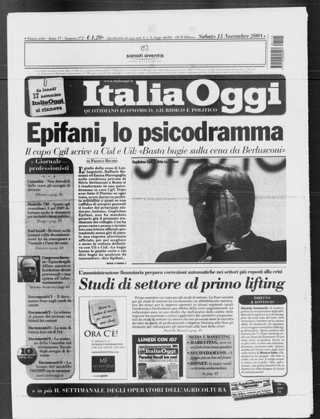 Italia oggi : quotidiano di economia finanza e politica